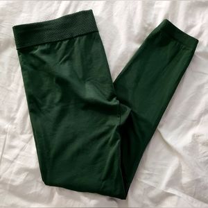 ABG Accessories Olive Green Fleece Lined Leggings